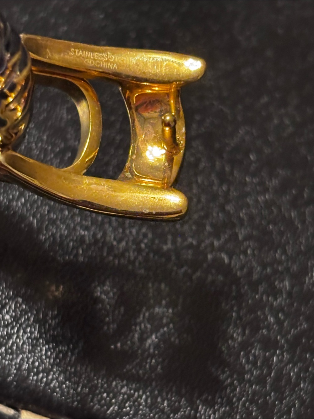 Nadri Two-Tone Pave Buckle Bracelet - Silver & Gold - Picture 12 of 13